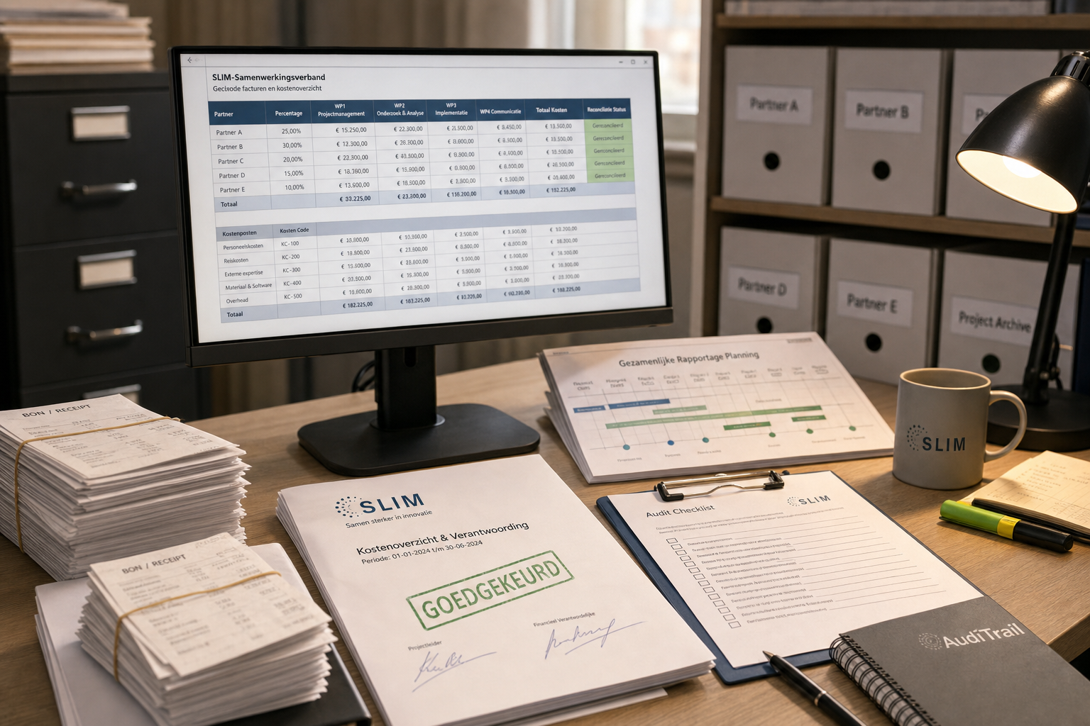 Financiële administratie SLIM samenwerkingsverband