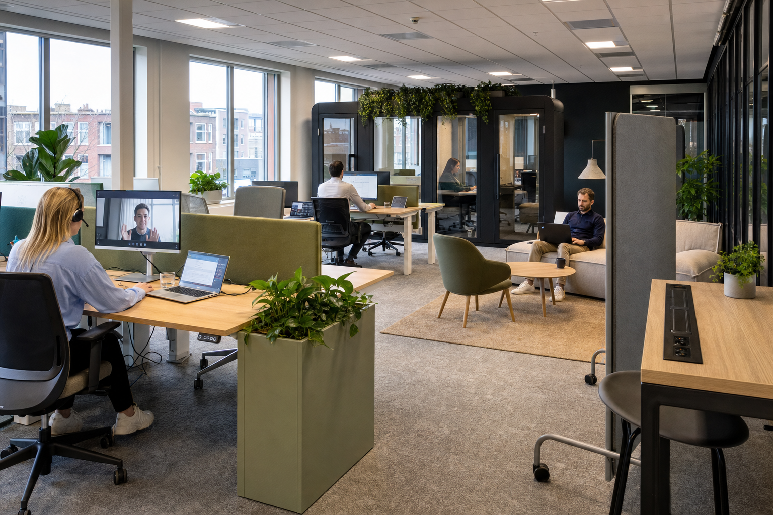 Hoe richt je een hybride kantoor in zodat zowel thuis- als kantoordagen productief en comfortabel blijven?